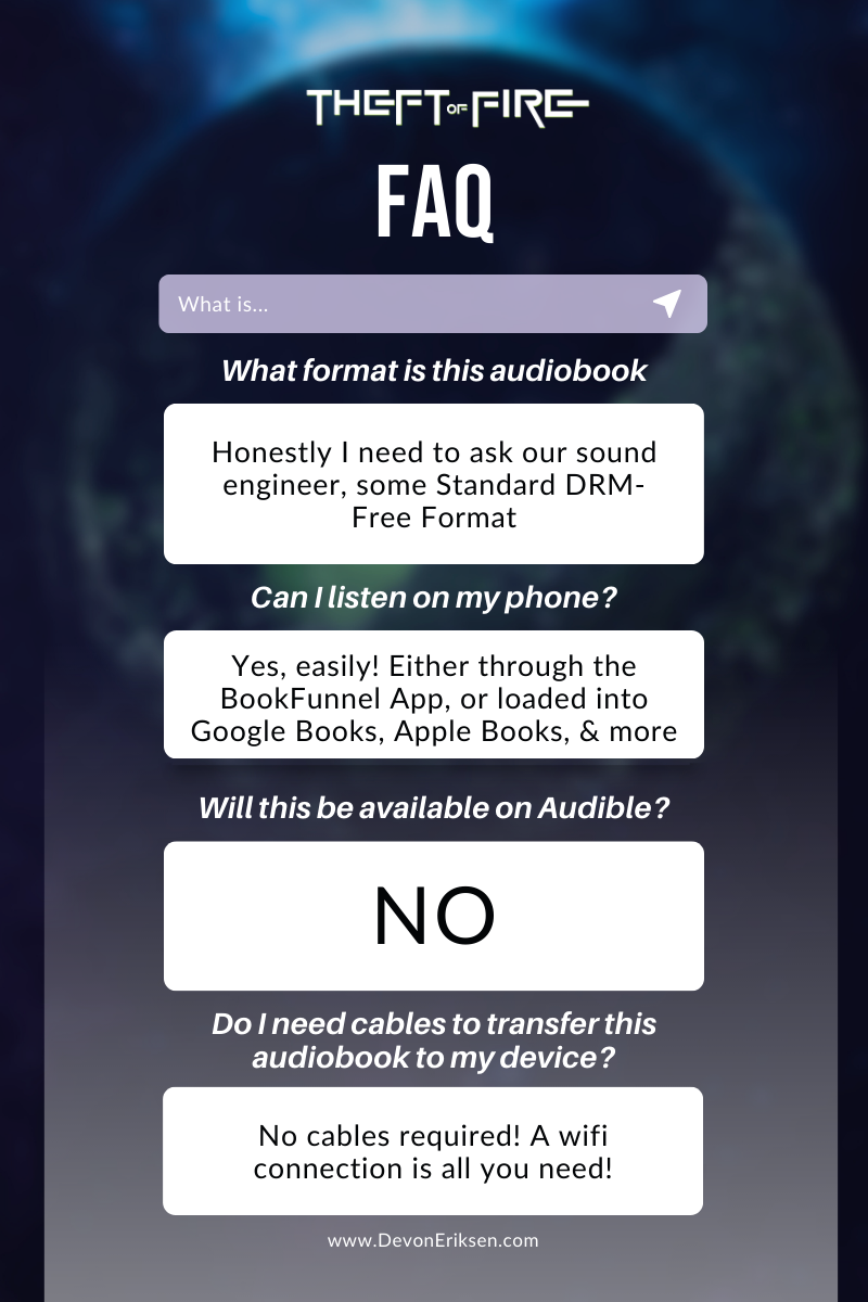 Theft of Fire (audiobook) PRE-ORDER